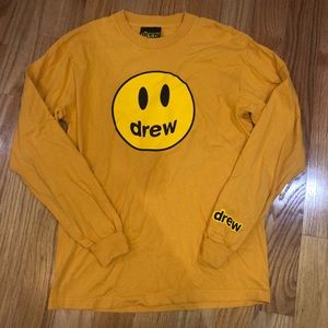 Drew house yellow long sleeve size small